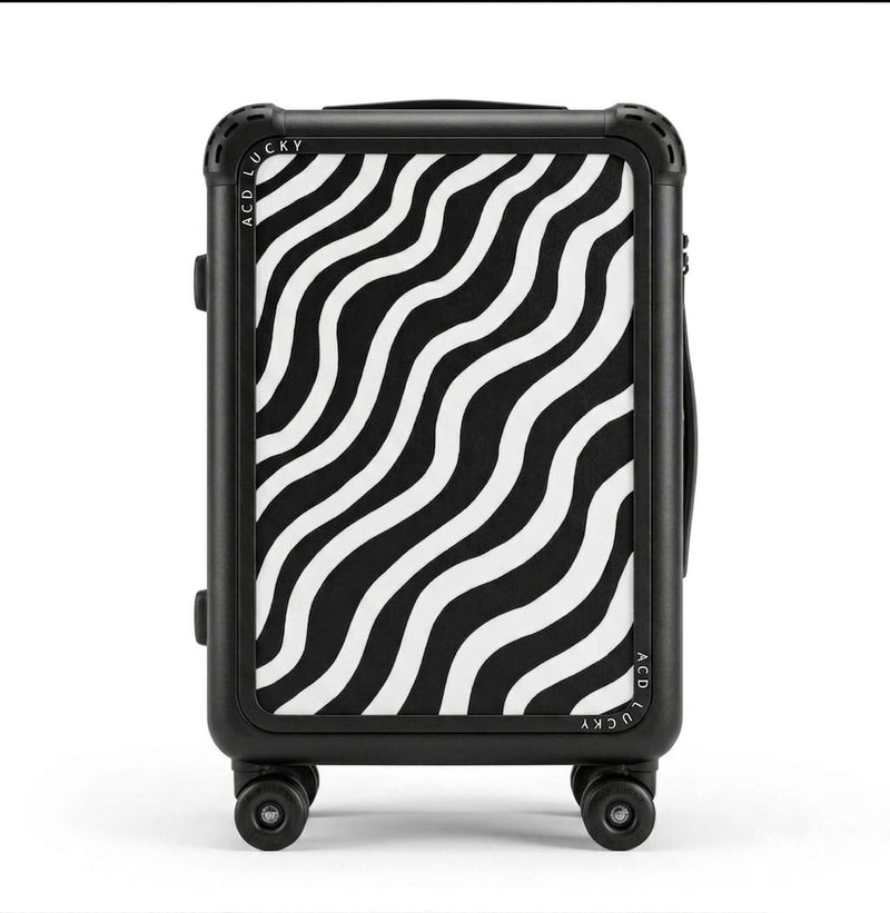 Wavy Noir" 20-Inch Carry-On Luggage