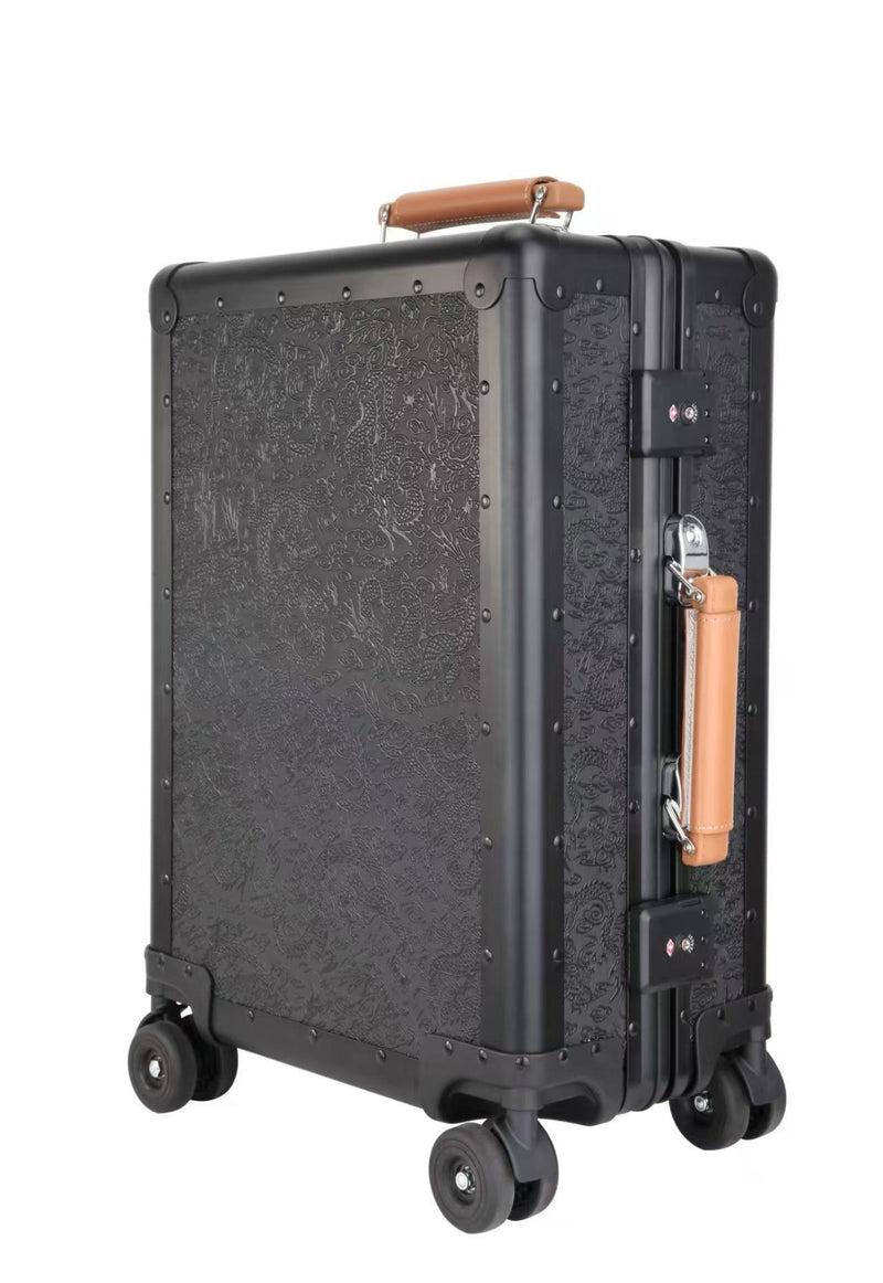 Aluminum Carry-On – Dragon Embossed Midnight Edition
